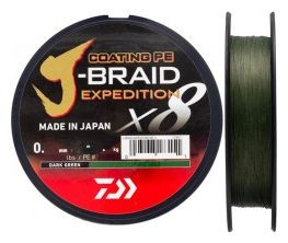 Pletena Šnura Daiwa J-Braid Expedition Tamno Zeleno 3000m