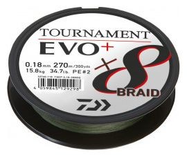 Pletena Šnura Daiwa Tournament X8 Braid Evo+ Tamnozelena 2700m