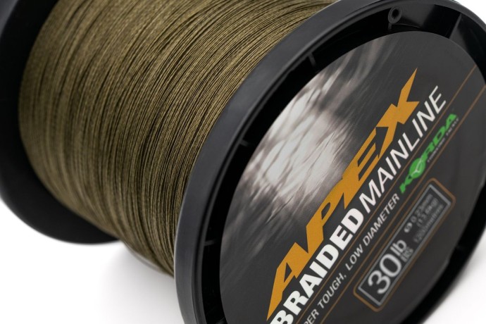 Pletená Šňůra Korda Apex Braided Mainline Olive Green