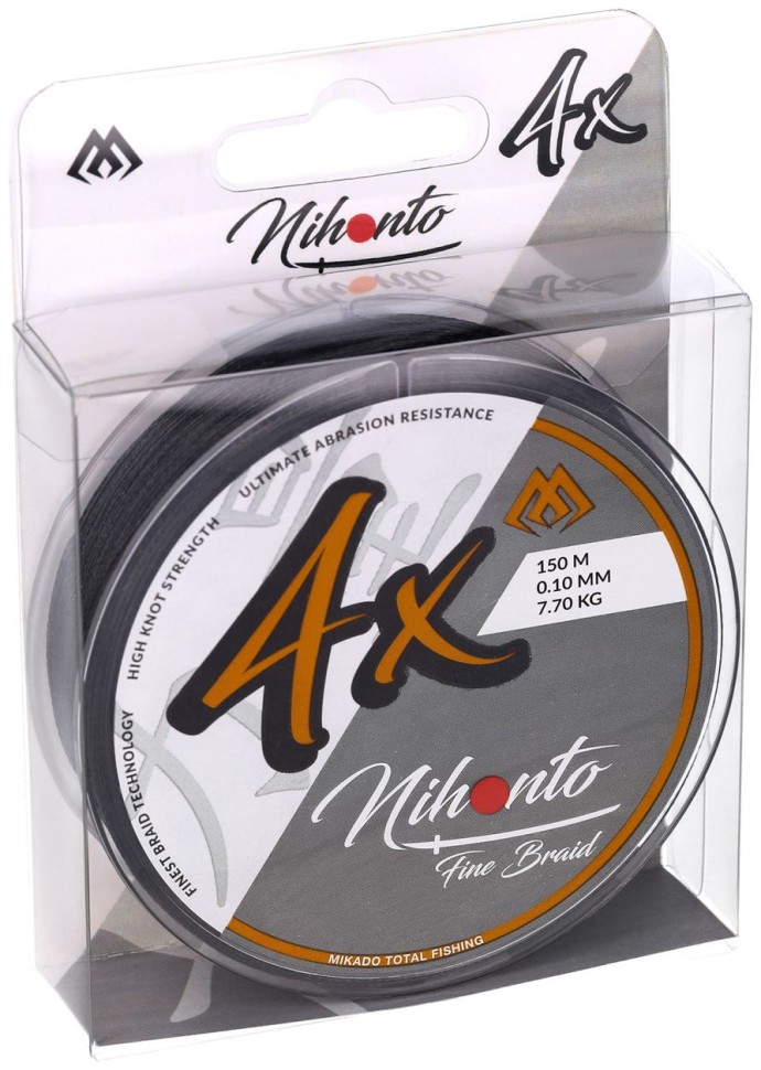 Pletena Šňura Mikado Nihonto Fine Braid Crna 150m