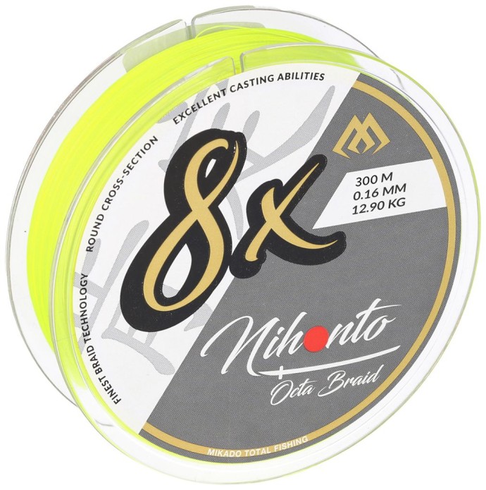 Pletená Šnúra Mikado Nihonto Octa Braid Fluo