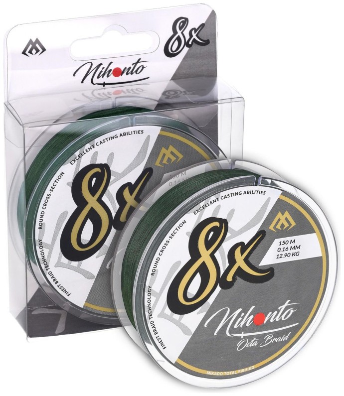 Pletená Šňůra Mikado Nihonto Octa Braid Zelená 10m