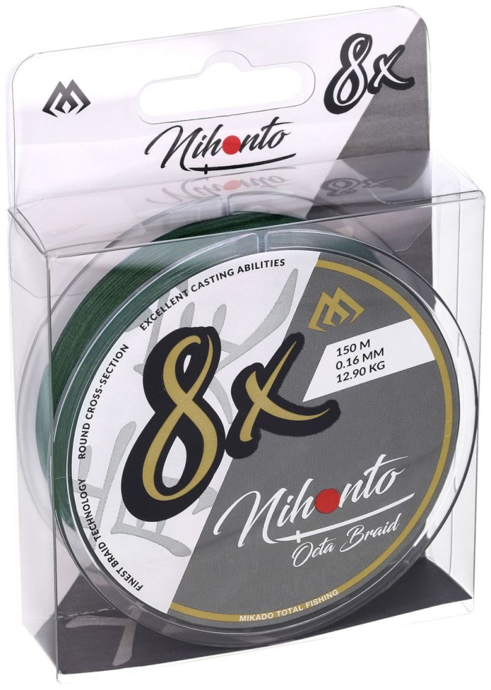 Pletená Šňůra Mikado Nihonto Octa Braid Zelená 10m