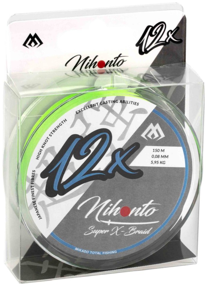 Pletená Šňůra Mikado Nihonto Super X-Braid Fluo 150m