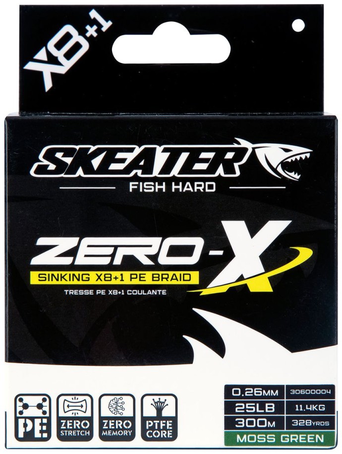 Pletená Šnúra Skeater Zero-X 8Braid MG Sinking 300m