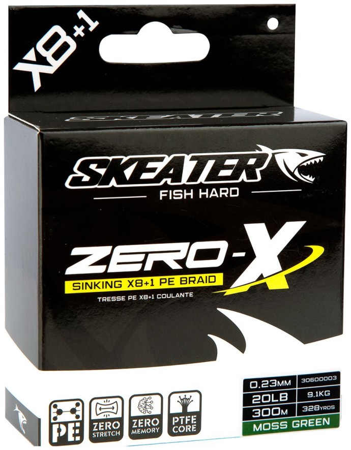Pletená Šnúra Skeater Zero-X 8Braid MG Sinking 300m