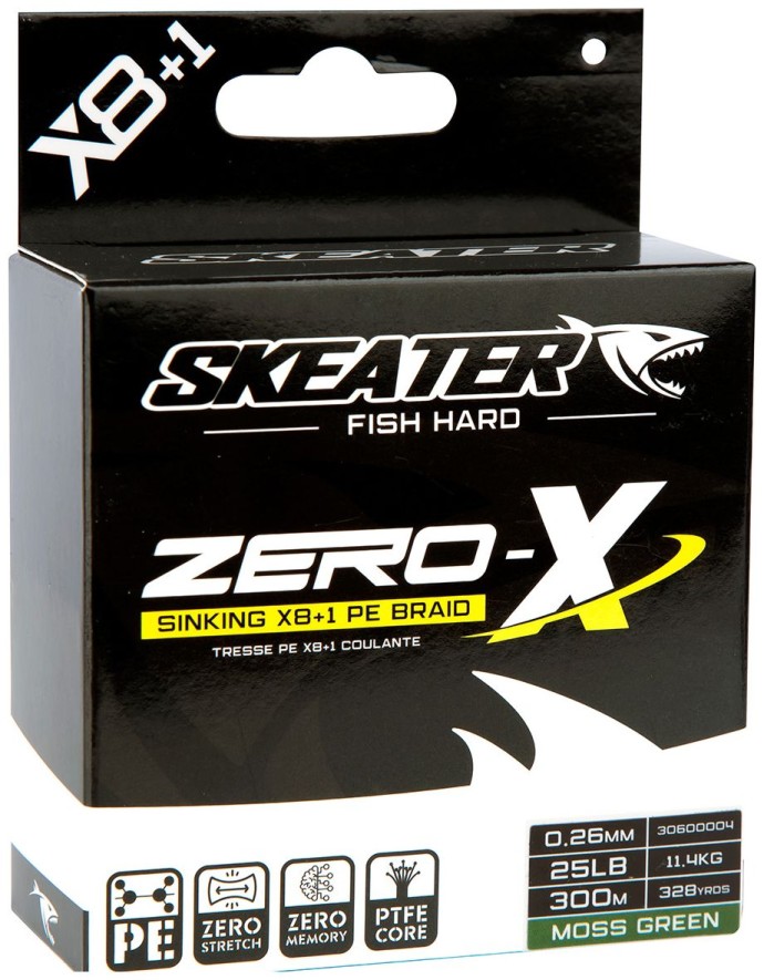 Pletená Šnúra Skeater Zero-X 8Braid MG Sinking 300m