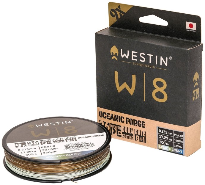 Pletená Šňůra Westin W8 9-Braid Oceanic Forge 300m