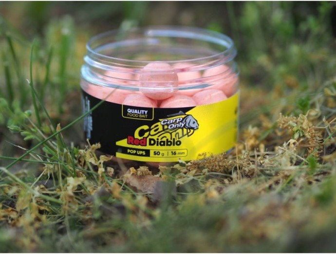 Plovoucí Boilie Carp Only Hi-Visual Red Diablo Pop-Up 80gr