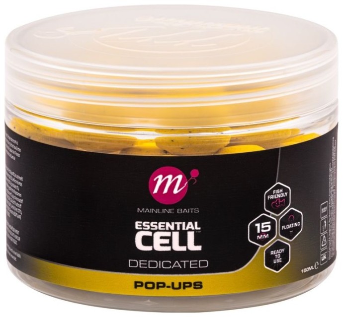Plovoucí Boilie Mainline Cell Pop-Ups 15mm 150ml