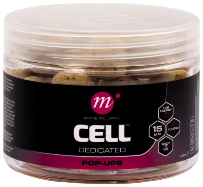 Plovoucí Boilie Mainline Cell Pop-Ups 15mm 150ml