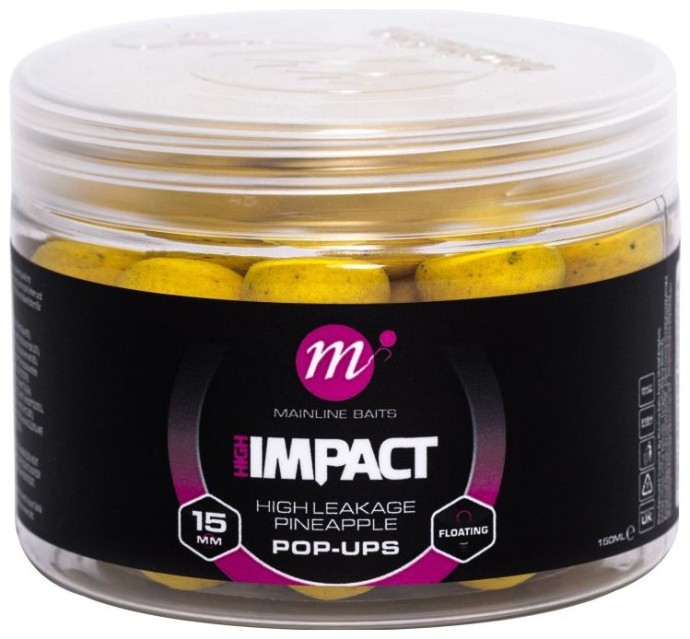 Plovoucí Boilie Mainline Hi Impact Pop-Up 15mm 150ml