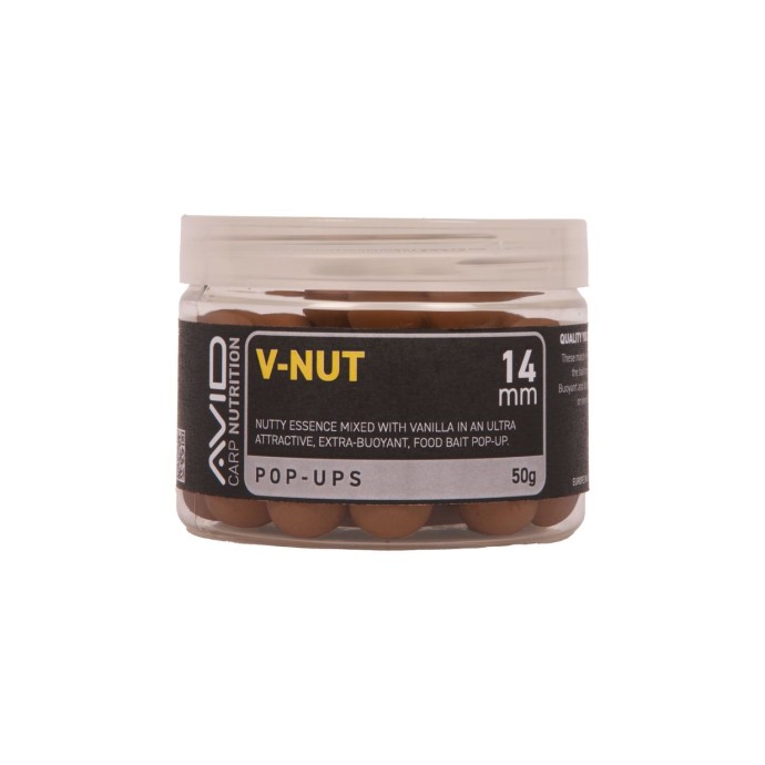 Plovoucí Boilies Avid Carp V-Nut Pop-Up 14mm 50g