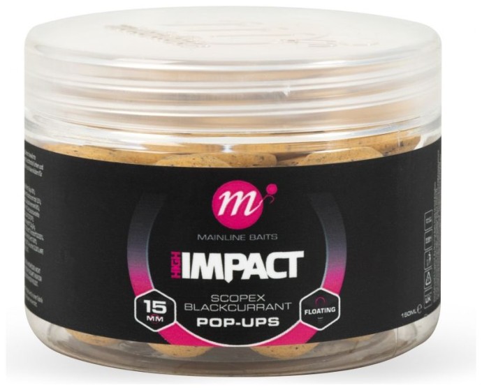 Plovuće Boilies Mainline Hi Impact Pop-Up 15mm 150ml