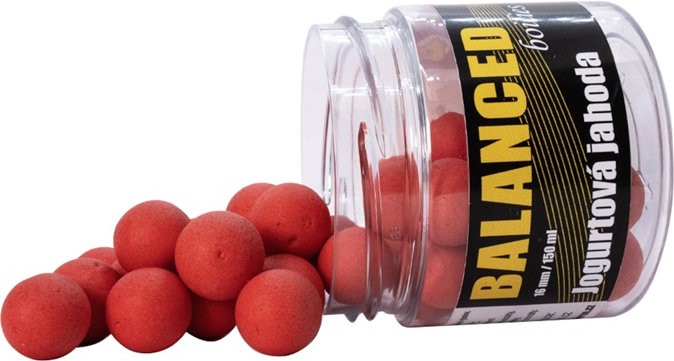Plovući Boilies Carp Inferno Balanced Boilie 150 ml Jogurtová Jahoda