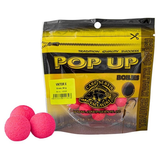 Plovući Boilies Carp Servis Václavík Pop-Up Boilies 16mm 50gr