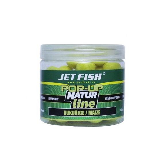 Plovući Boilies JetFish Natur Line Pop-Up Kukuruz