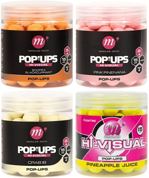 Plovući Boilies Mainline High Visual Pop-Ups 250ml