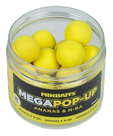 Plovući Boilies Mikbaits Mega Fluo Pop-Ups 25 mm 300ml