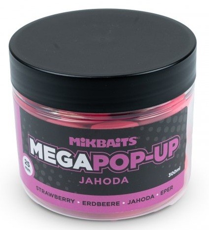 Plovući Boilies Mikbaits Mega Fluo Pop-Ups 25 mm 300ml