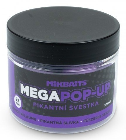 Plovući Boilies Mikbaits Mega Fluo Pop-Ups 25 mm 300ml