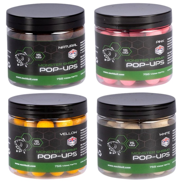 Plovući Boilies Nash Monster Shrimp Pop Ups 2024 75gr