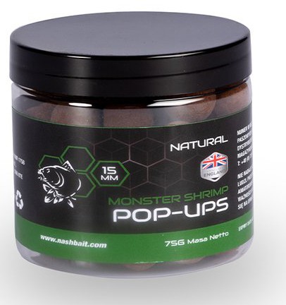 Plovući Boilies Nash Monster Shrimp Pop Ups 2024 75gr