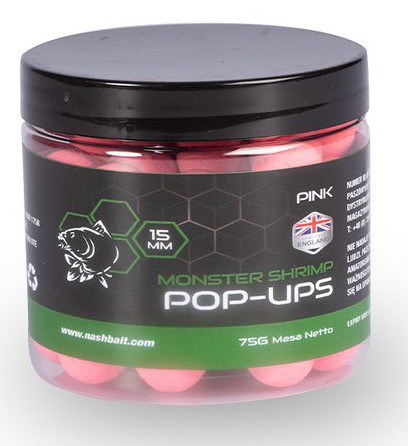 Plovući Boilies Nash Monster Shrimp Pop Ups 2024 75gr