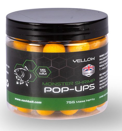 Plovući Boilies Nash Monster Shrimp Pop Ups 2024 75gr
