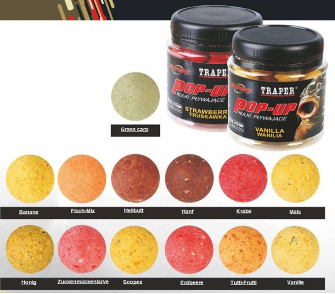 Plovući Boilies Traper Pop Up Expert 12mm 50gr