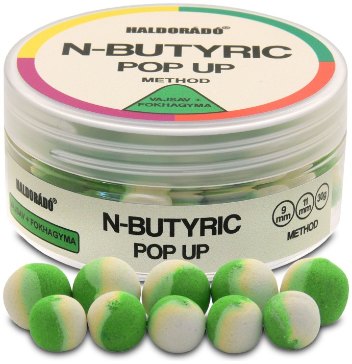 Plutajući Boilies Haldorádó Pop-Up N-Butilična Metoda 30gr Kiselina maslena 9+11mm