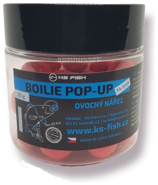 Plutajući Boilies KS Fish Pop Up 14mm 50gr