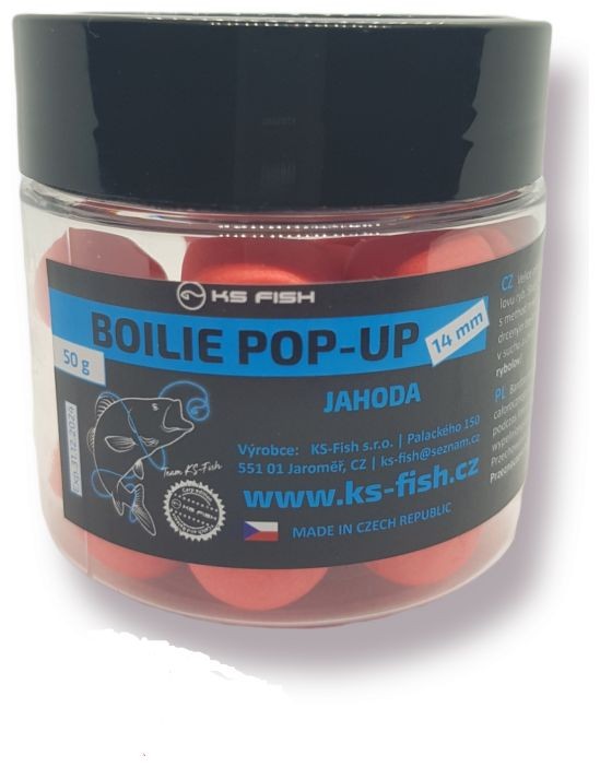 Plutajući Boilies KS Fish Pop Up 14mm 50gr