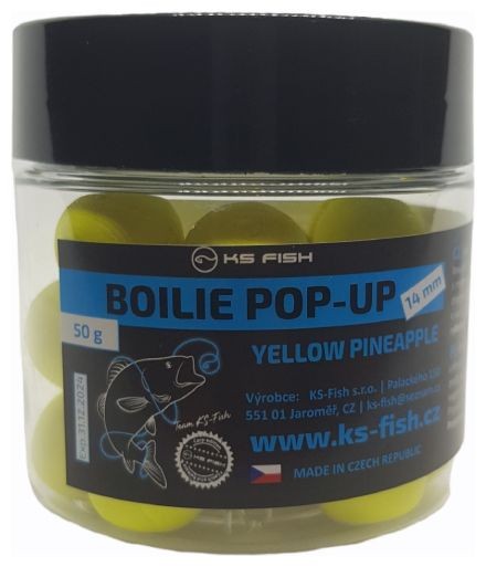 Plutajući Boilies KS Fish Pop Up 14mm 50gr
