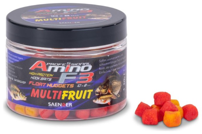 Plutajući nugeti Saenger Amino F-3 8x6mm Multifruit 50g