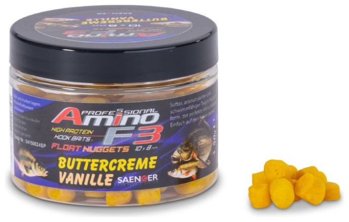 Plutajući Nuggetsi Saenger Amino F-3 50g 8x6mm Máslová vanilka