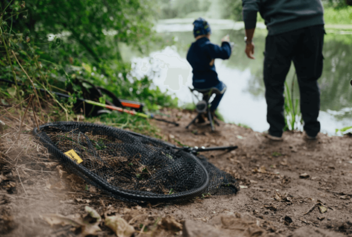 Plutajući Sklopivi Podmetač Fencl Carp GEN 2 - Ramena 80cm Teleskop 2,3m- Gumirana Mreža