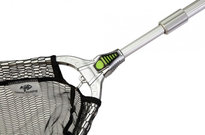 Podmetač Giant Fishing Strong Alu Rubber Landing Net 2,2m 60x60cm