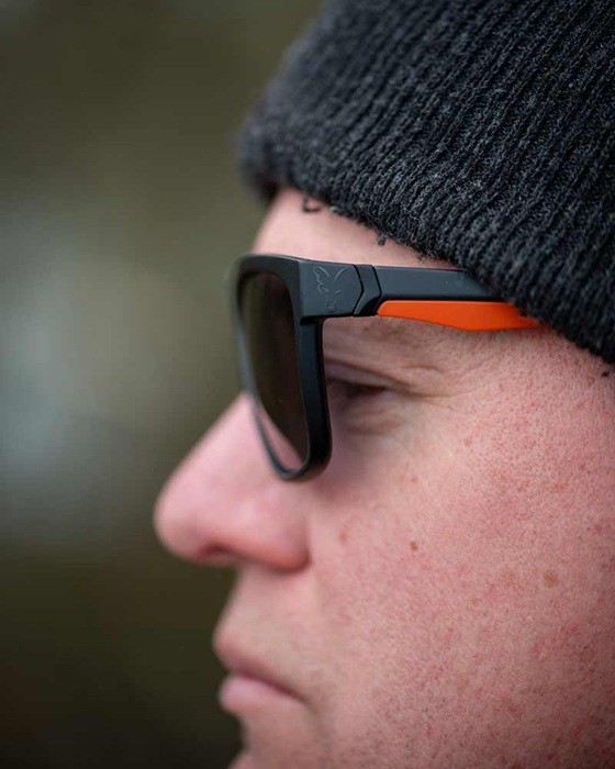 Polarizacijske naočale Fox Collection Black & Orange Shades - Grey Lens