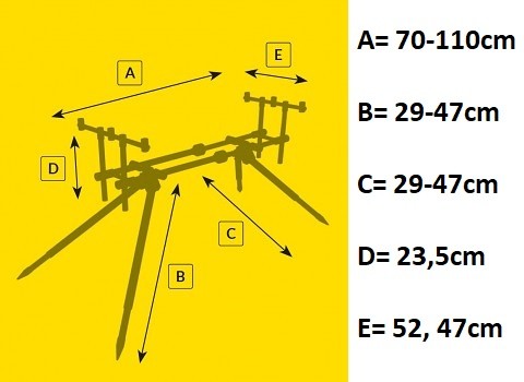Postolje Mikado Bent Pod 3 Rod