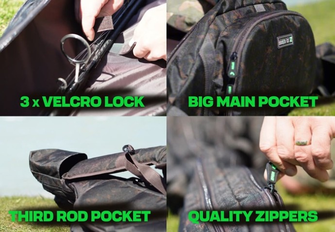Pouzdro na Pruty ZFish Z-CORE Elite Carp Holdall 2 Rods
