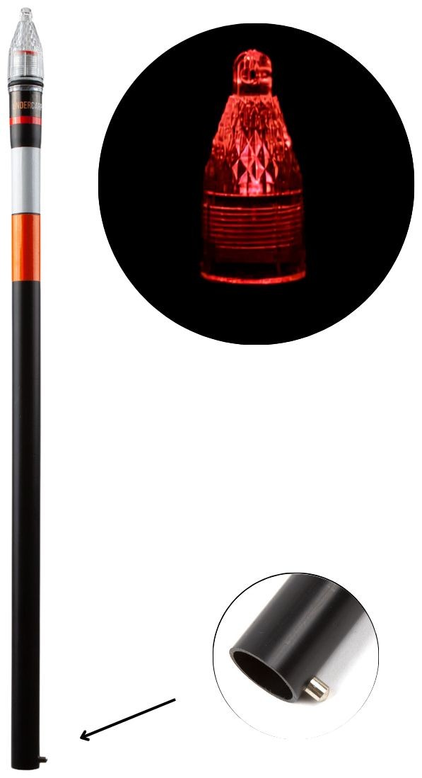 Pozicijsko svjetlo UnderCarp Pozicijsko svjetlo sa senzorom sumraka 50 cm Crveni