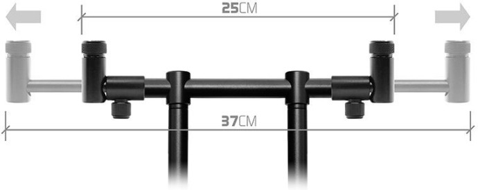 Prednji Buzzer bar Delphin RPX FlexiMAG ProSTALX BW 25-37cm