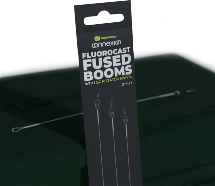 Predvezi RidgeMonkey FluoroCast Fused Booms with QC Rotator Swivel 7” 18cm
