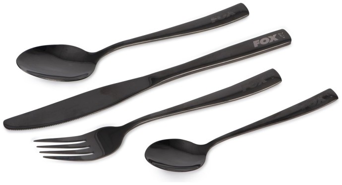 Príbor Fox Cookware Black Stainless Cutlery Set