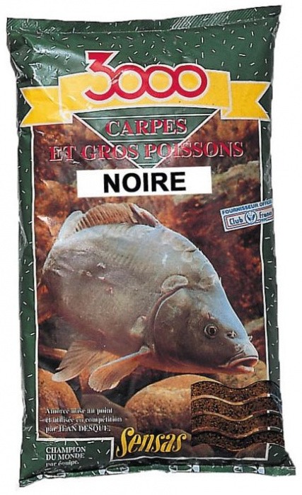 Primama Sensas 3000 Carpes 1kg (Noir - Zimní Černé)