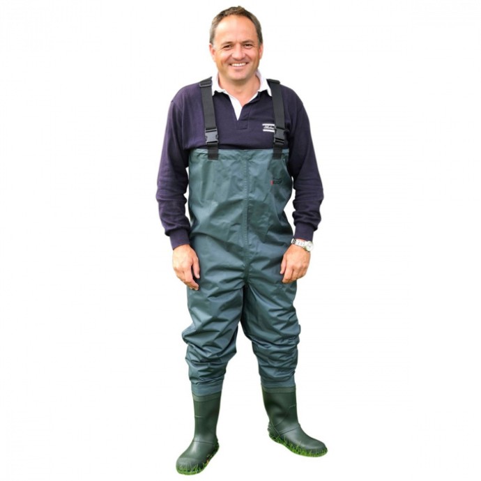 Prsačky Shakespeare PVC Chest Wader Cleated Sole