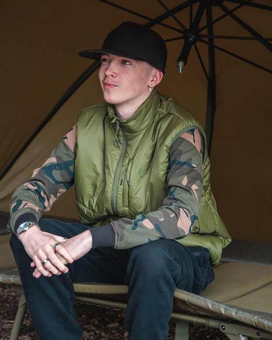 Prsluk Fox Olive Quilted 100 Gilet