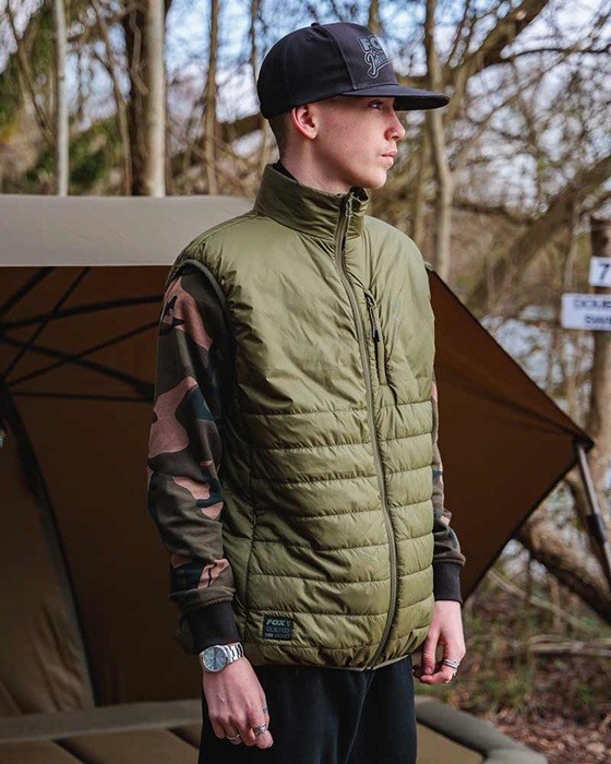 Prsluk Fox Olive Quilted 100 Gilet