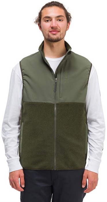 Prsluk Grundéns Bering Fleece Pro Vest - Deep Lichen Green/Deep Depths